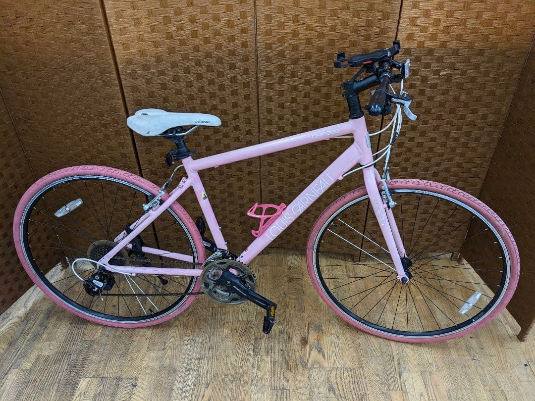 配送方法変更済み　U065 クロスバイク　28インチ　3×8段変速　ピンク