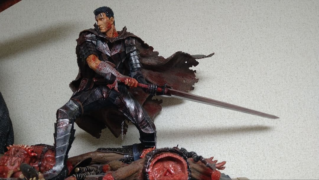 art of war製　ベルセルク　ガッツ　鎮魂レクイエム　ダーカ付き血飛沫塗装