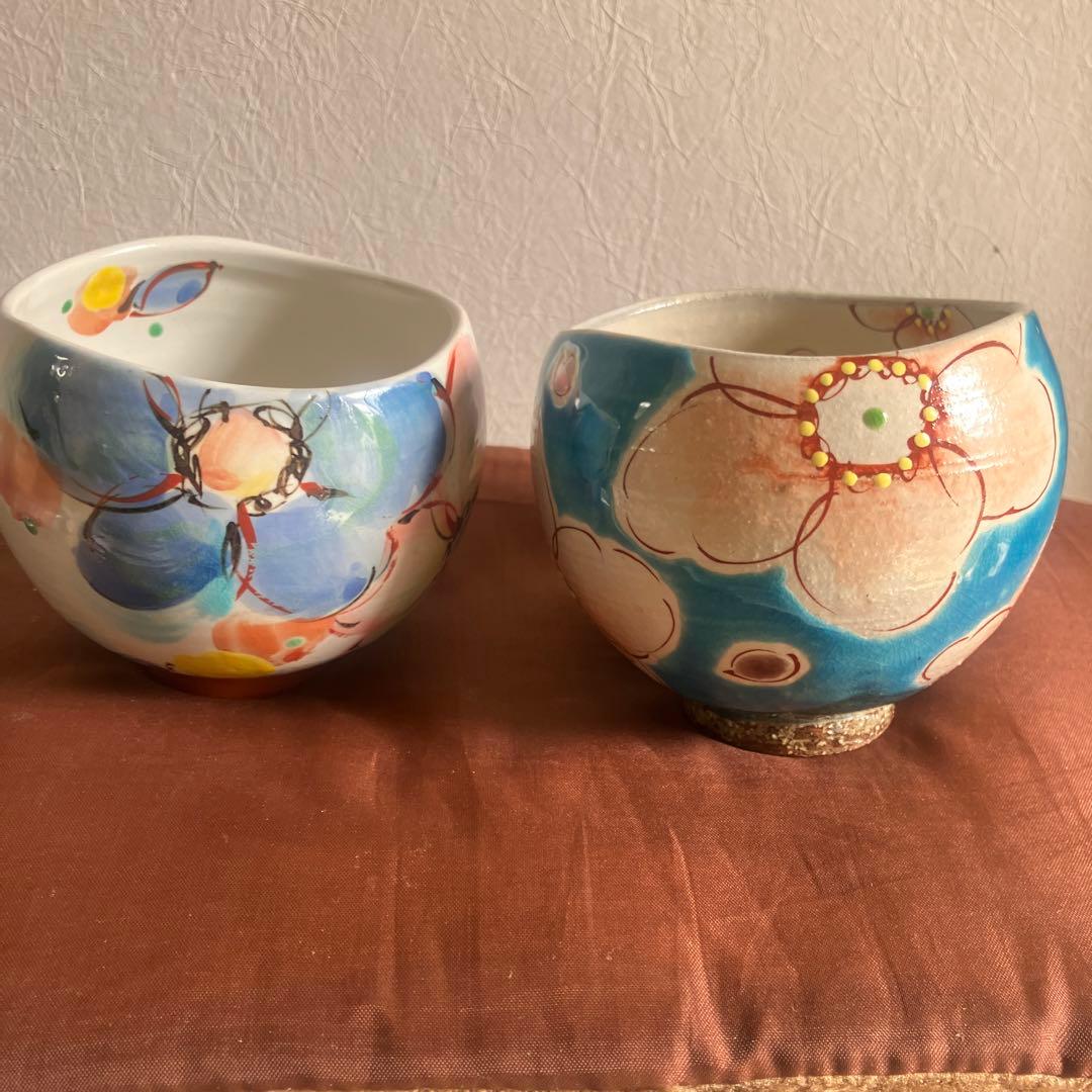 虚空蔵窯　一服腕　桜　二点セット