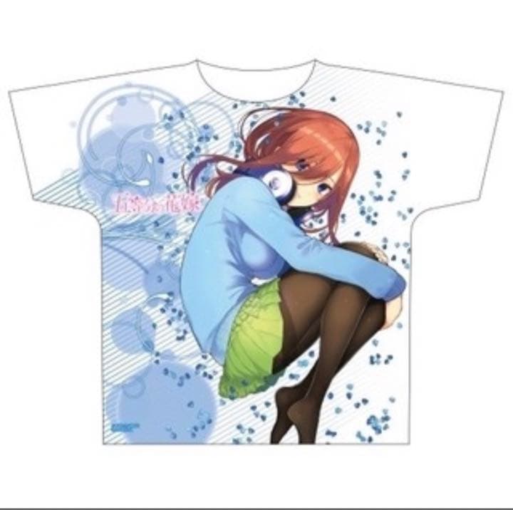 五等分の花嫁　フルグラフィックtシャツ 中野三玖