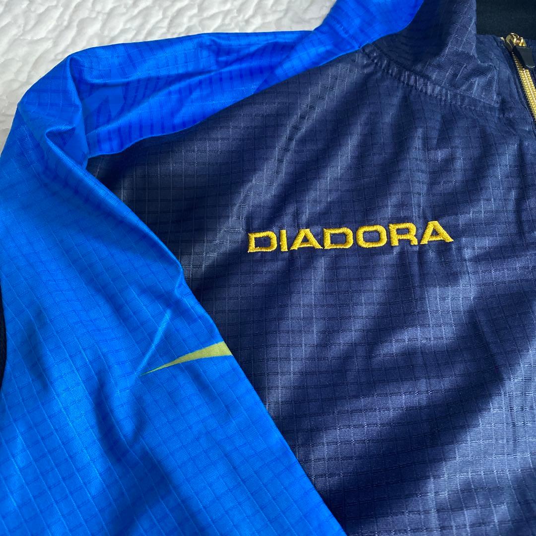 DIADORA セットアップ　ジャージ ゴールド/ネイビー/ブルー