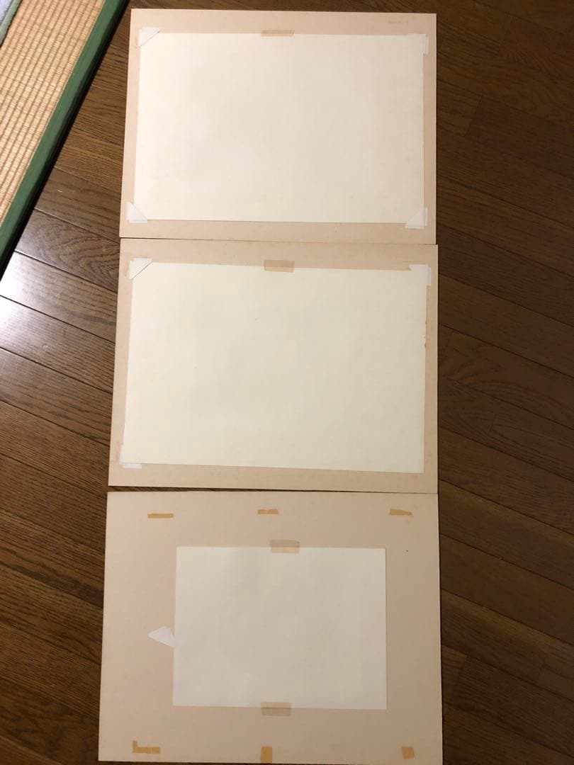 廃盤木版画　見目陽一　私の風ABC3枚　レア