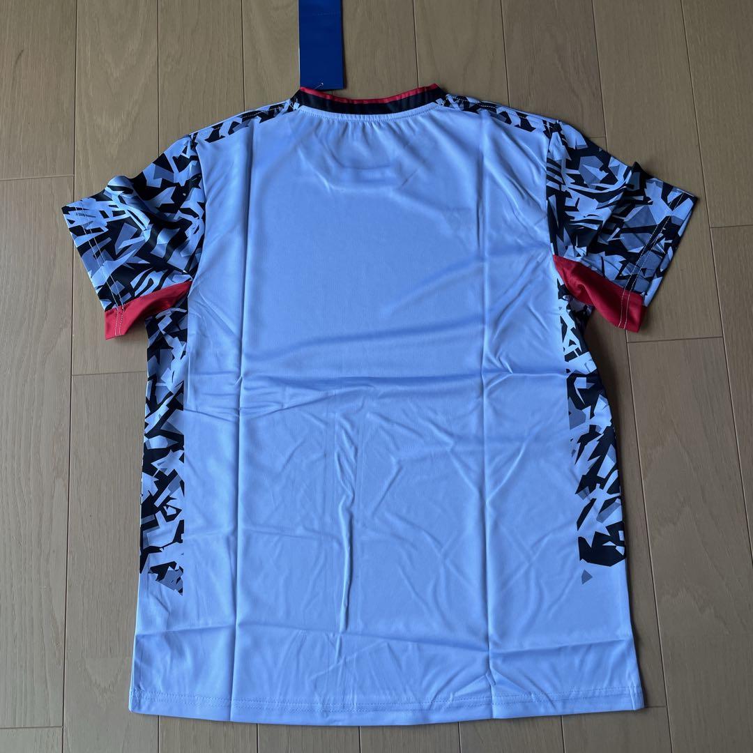 ヨネックスYONEX バド＆テニスゲームシャツ　新品　サイズLライトブルー