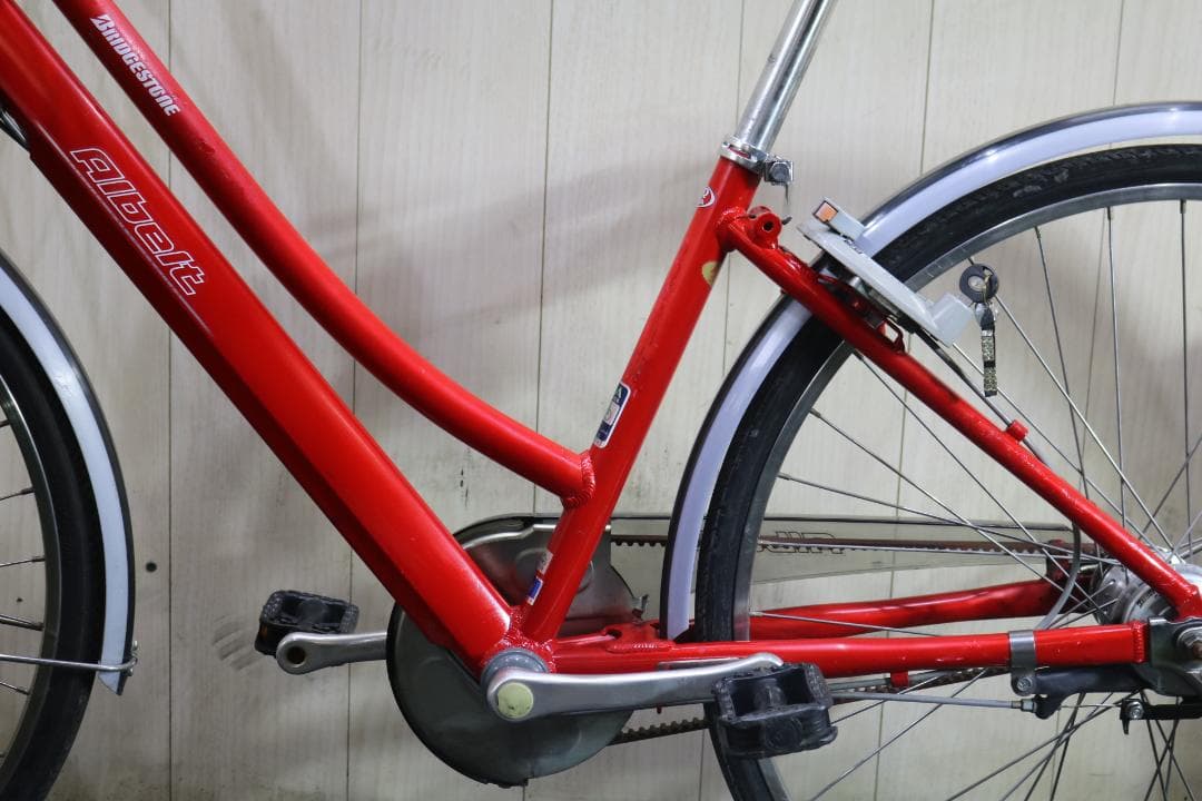 ブリヂストン アルベルトL型 AB6TPL 26型 アルミ3段AUTO LED赤