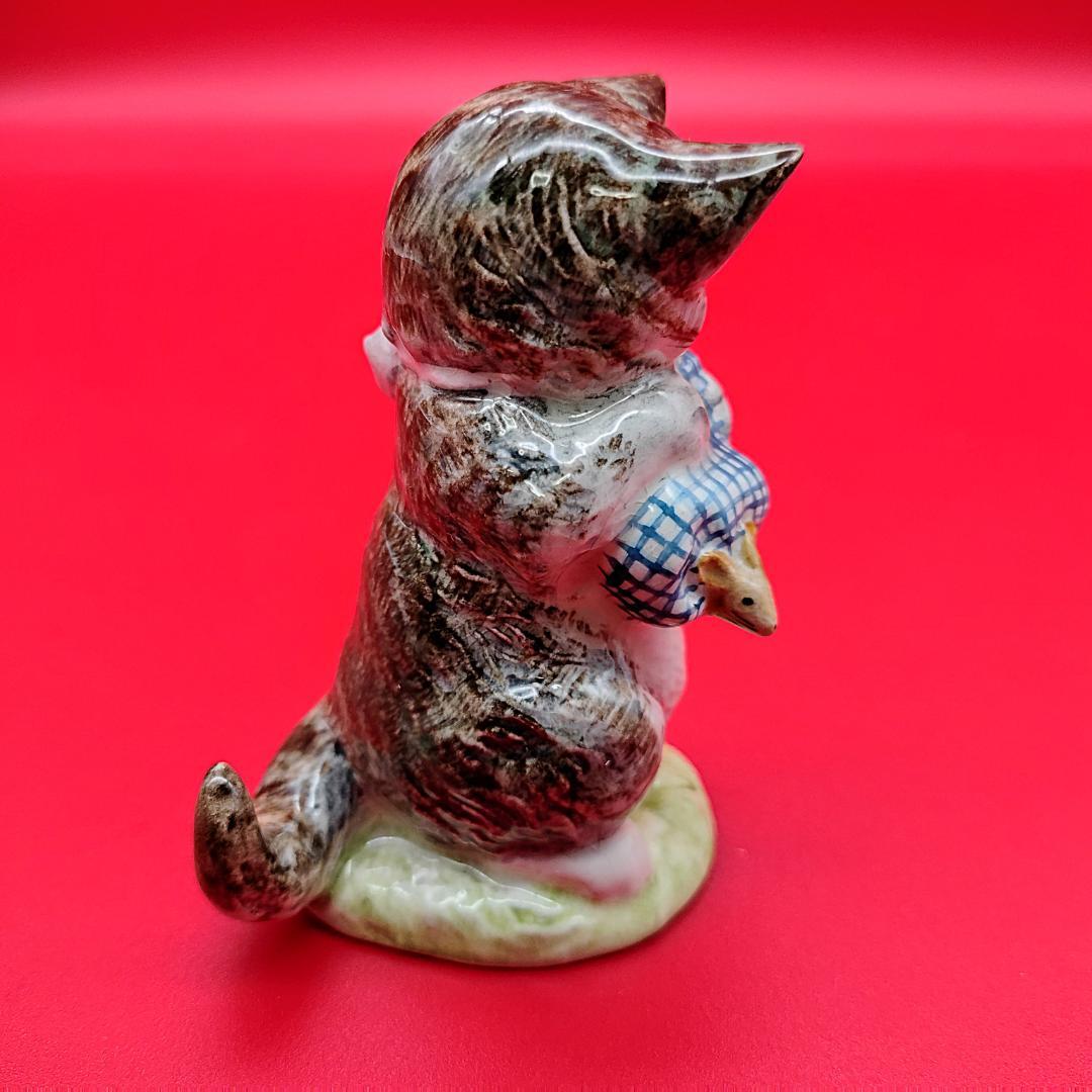 【ゴールドオーバル BP2】BESWICK ねこ フィギュリン ピーターラビット