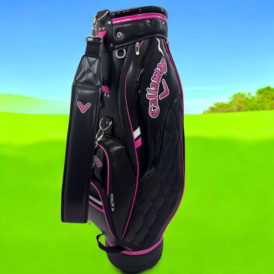 未使用品！callaway キャロウェイ キャディバック ゴルフバッグ黒 ピンク