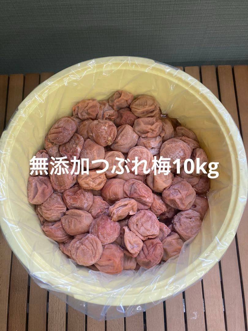 無添加つぶれ梅10kg白干し　4L