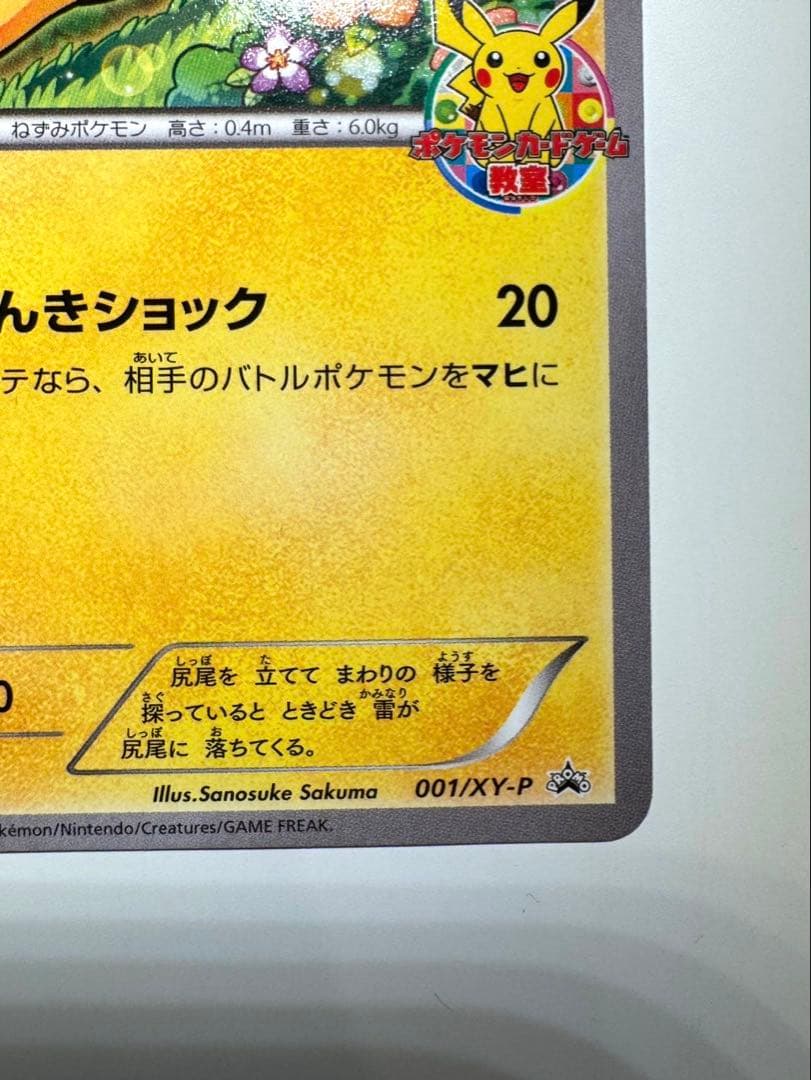ピカチュウ_ポケモンカードゲーム教室 プロモ　001 /XY P