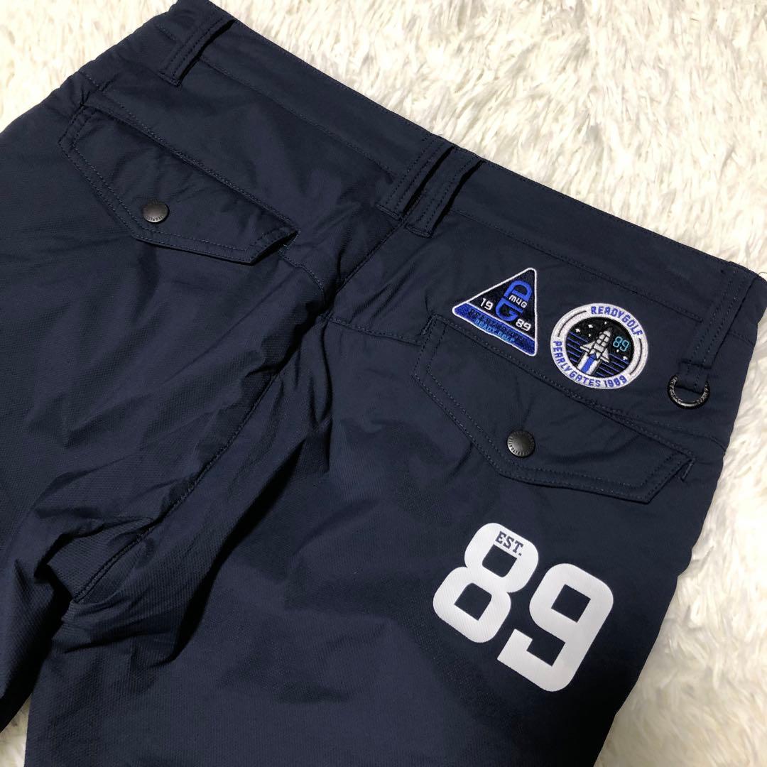 美品 パーリーゲイツ パンツ ネイビー 中綿 暖パン ウォームパンツ 4 秋冬