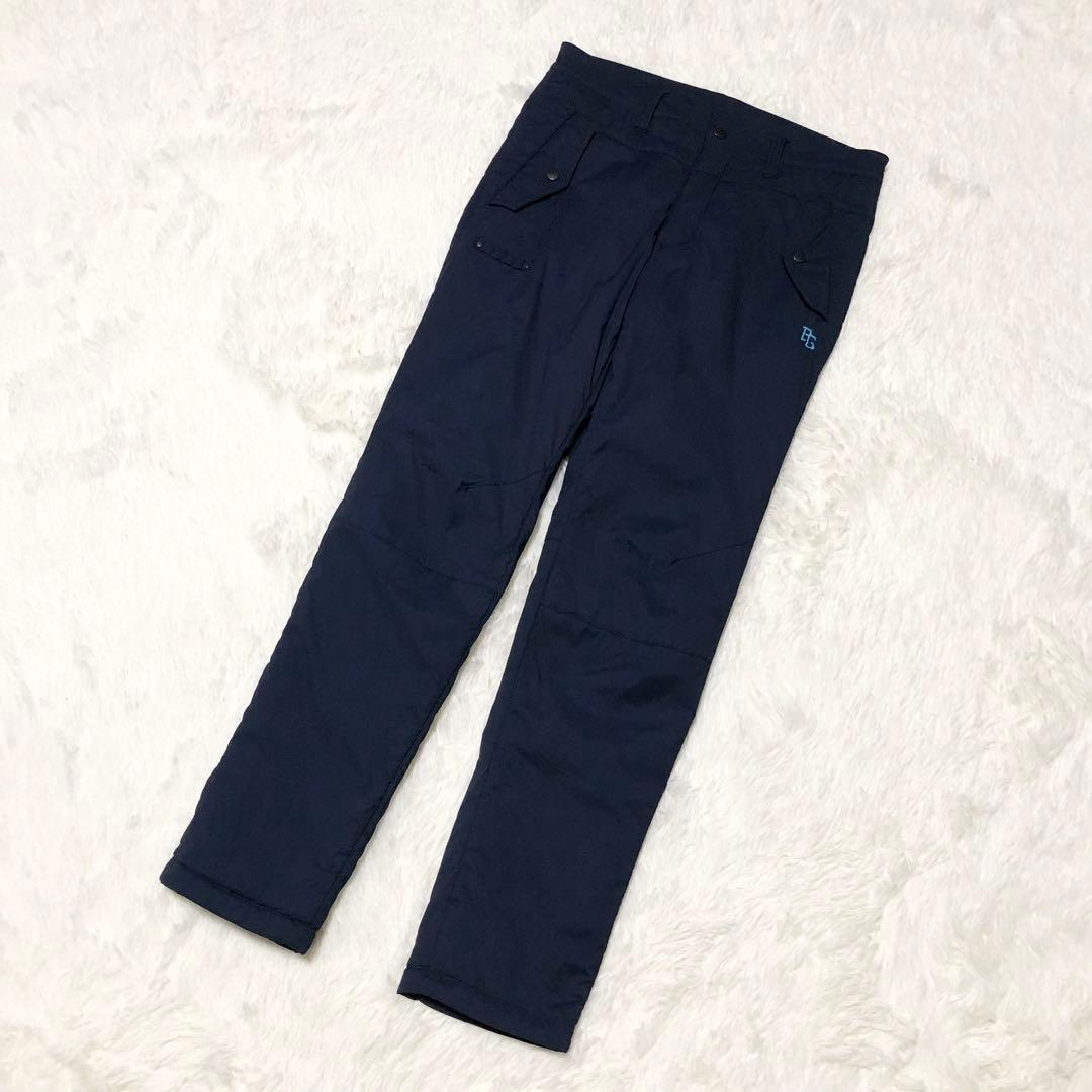美品 パーリーゲイツ パンツ ネイビー 中綿 暖パン ウォームパンツ 4 秋冬