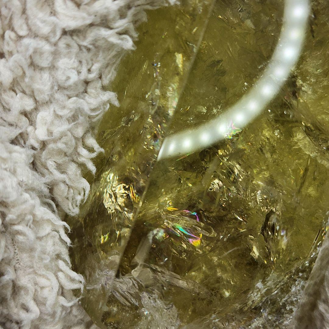 天然シトリン 黄金の輝き＆レインボー 商売繁盛・金運アップ