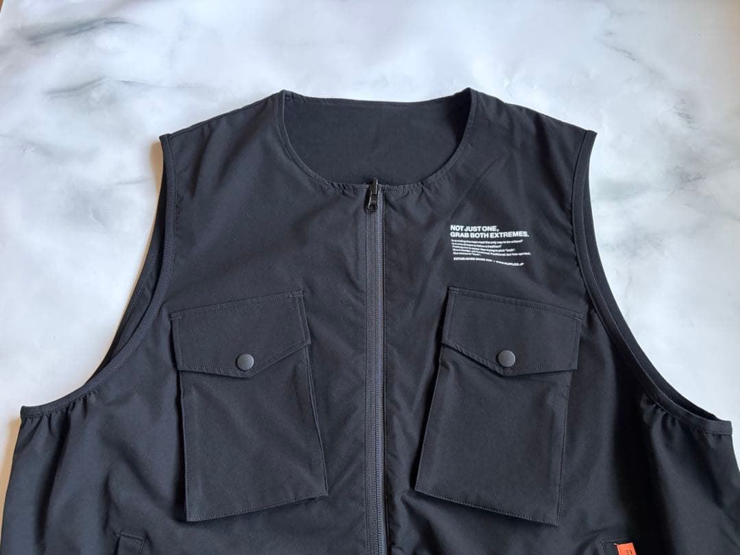 ラフロッグRUFLOG FLEX PLAYFIELD VESTベスト ブラックL