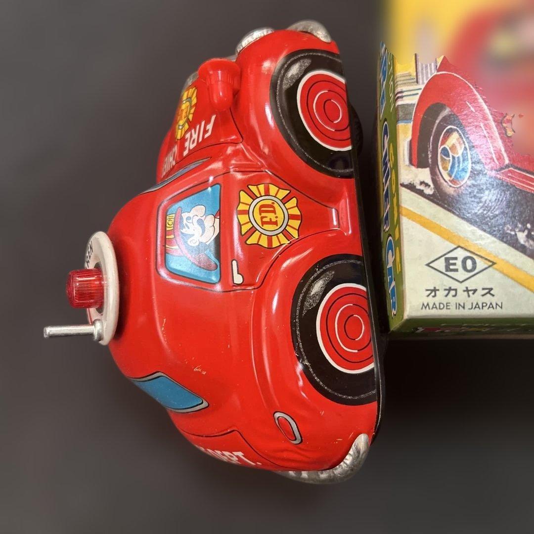 ブリキのおもちゃ　オカヤス　FIRE CHIEF CAR MADE JAPAN