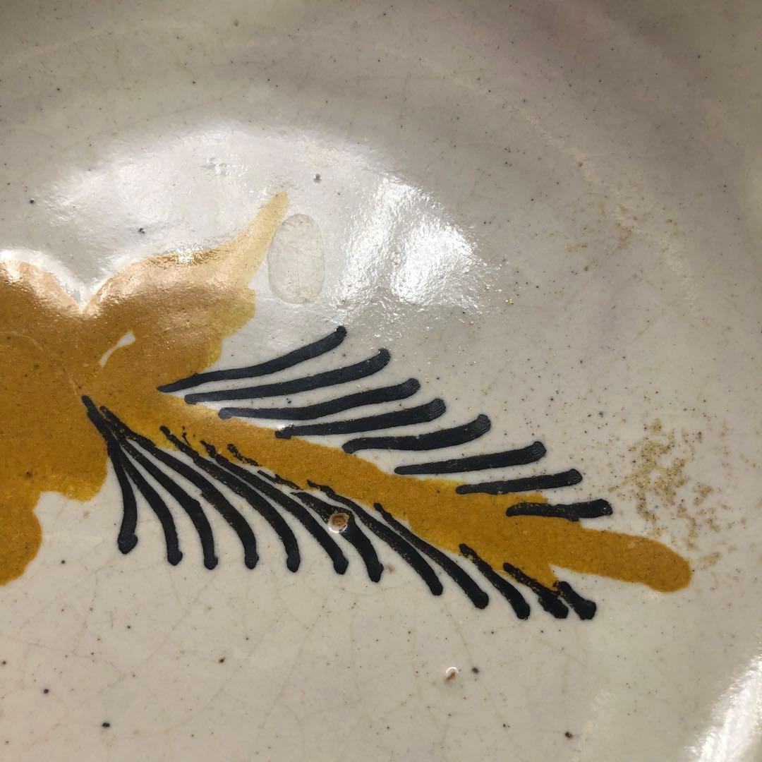 メキシコプエブラタラベラ焼ビンテージ陶器伝統工芸バード鳥ボウル鉢19cm5点B