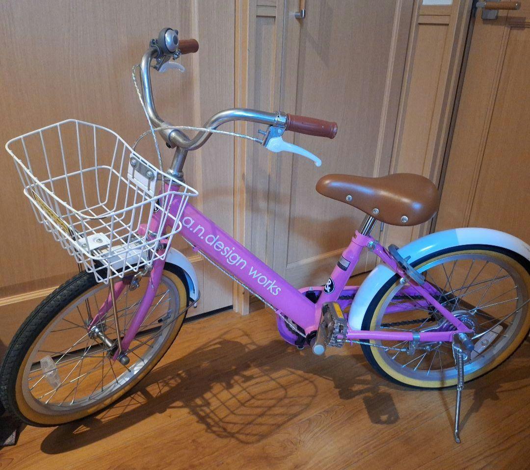 a.n.design works 子供用自転車　18インチ ピンク