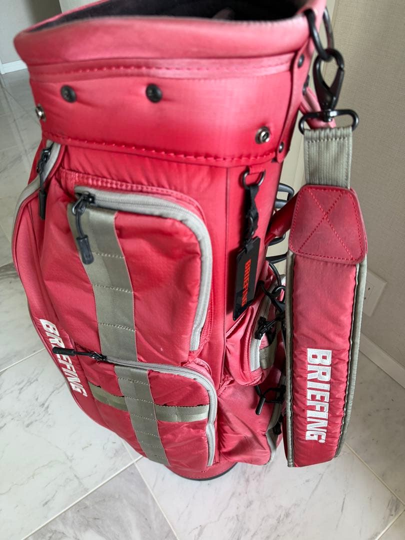 BRIEFING ブリーフィング キャディーバッグ　レッド