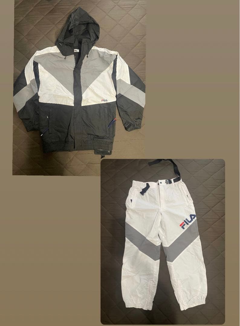 FILA フード付きスキースノーボードウェア上下