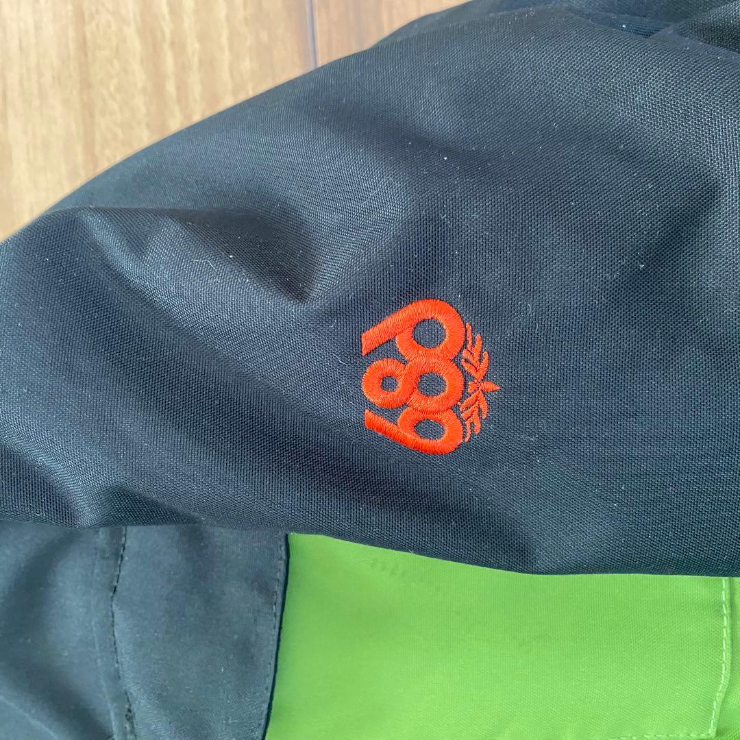 スノーボードウェア 686 S オレンジ　カーキ　セットアップ　上下