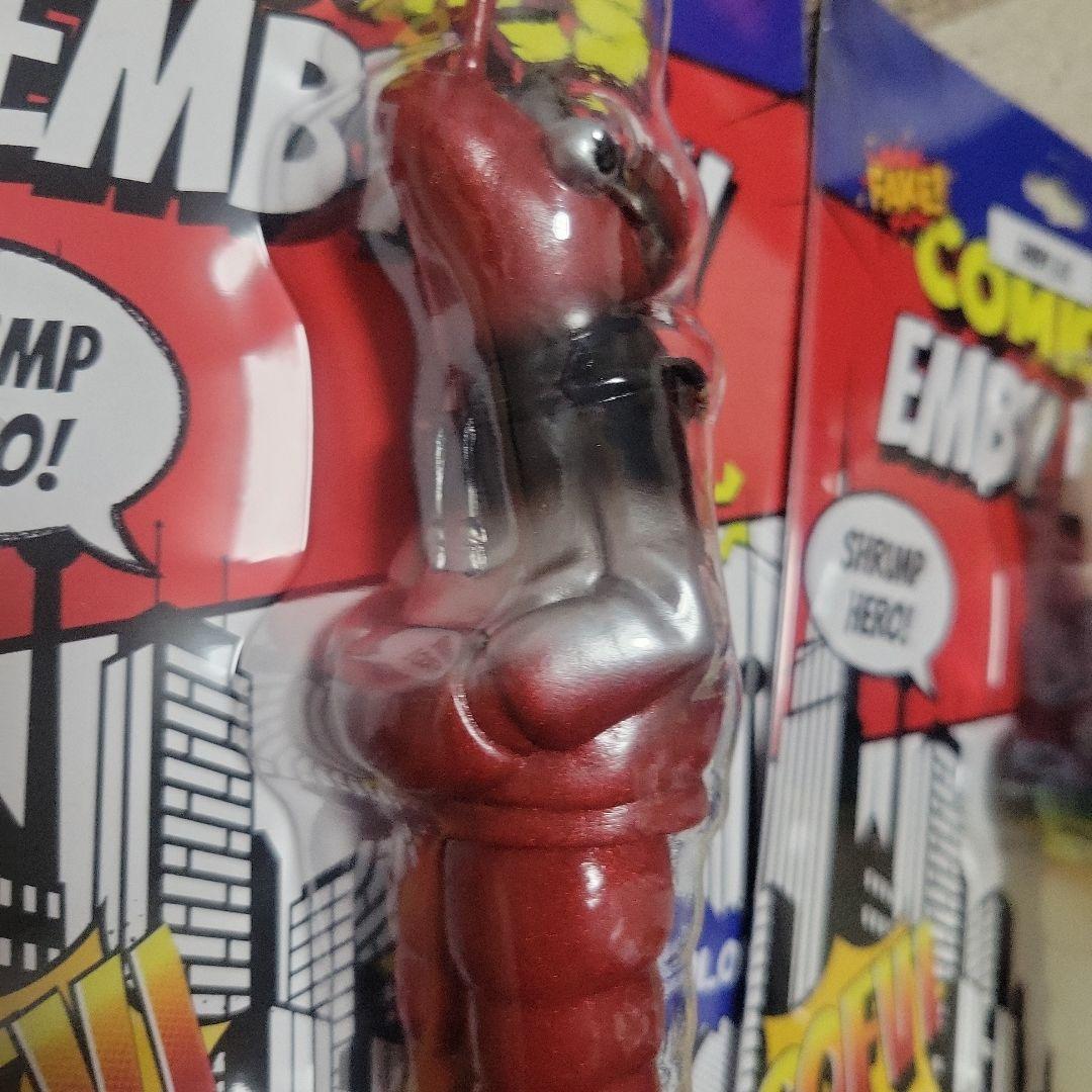 EMBY エンビーくん シュリンプヒーロー 台湾先行版とメタリック2体セット