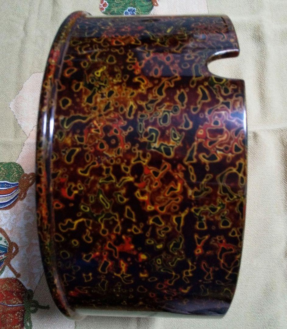 津軽塗 唐塗り おひつ おしゃもじ付き