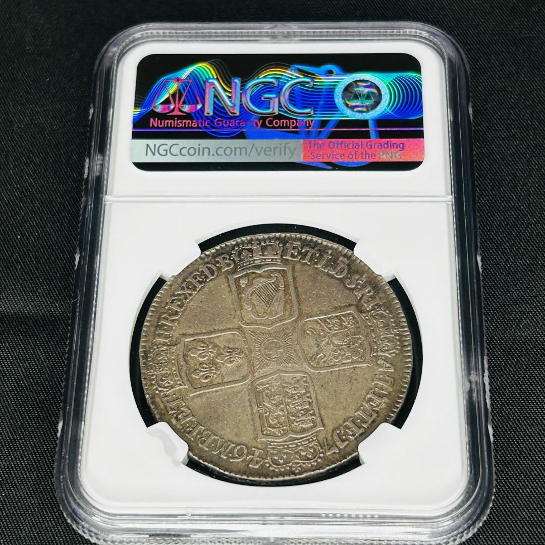 【超希少！】1746 イギリス ジョージ2世 銀貨 LIMA NGC AU53