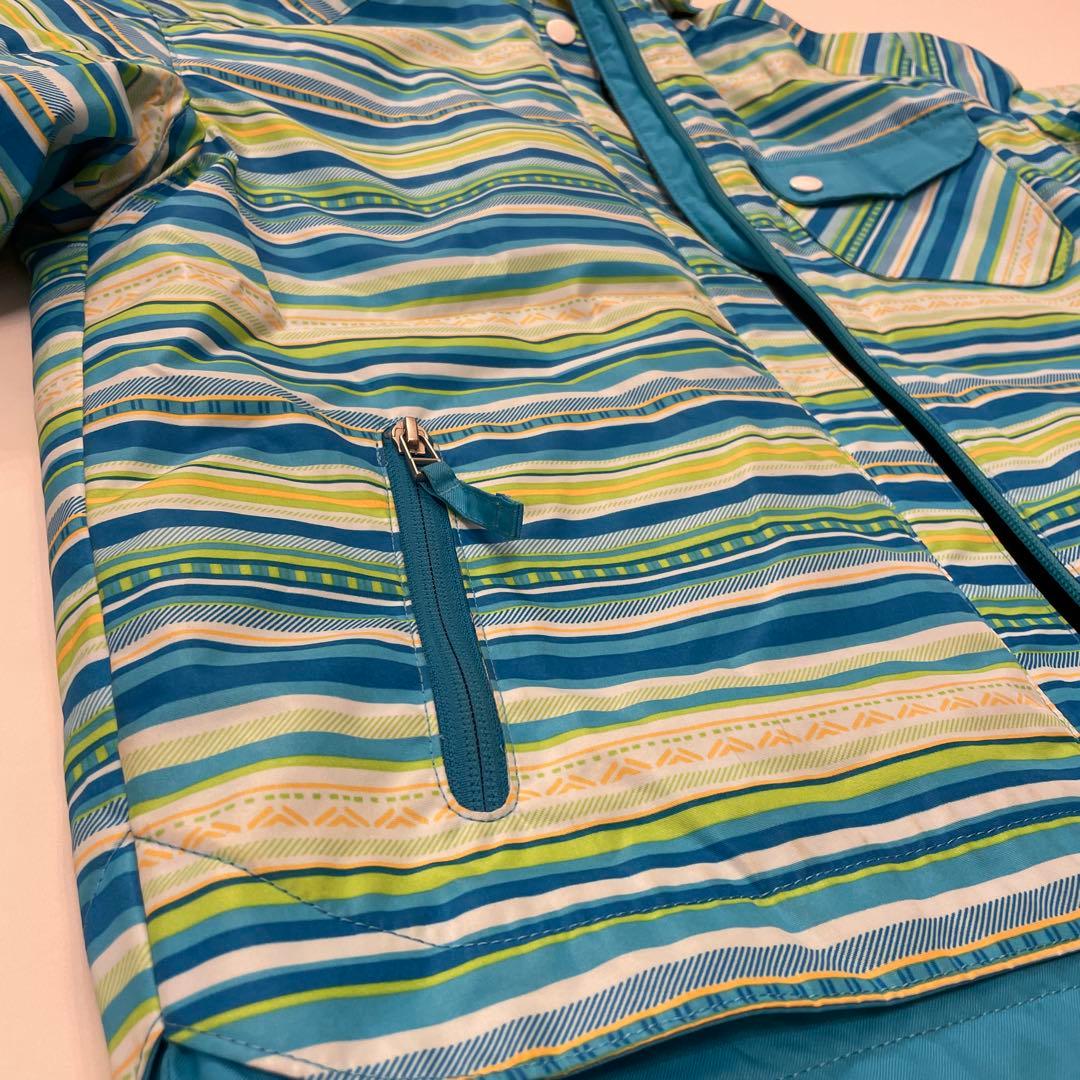 GOLDWIN スキーウェア　上下　140 ブルー&ライムグリーン