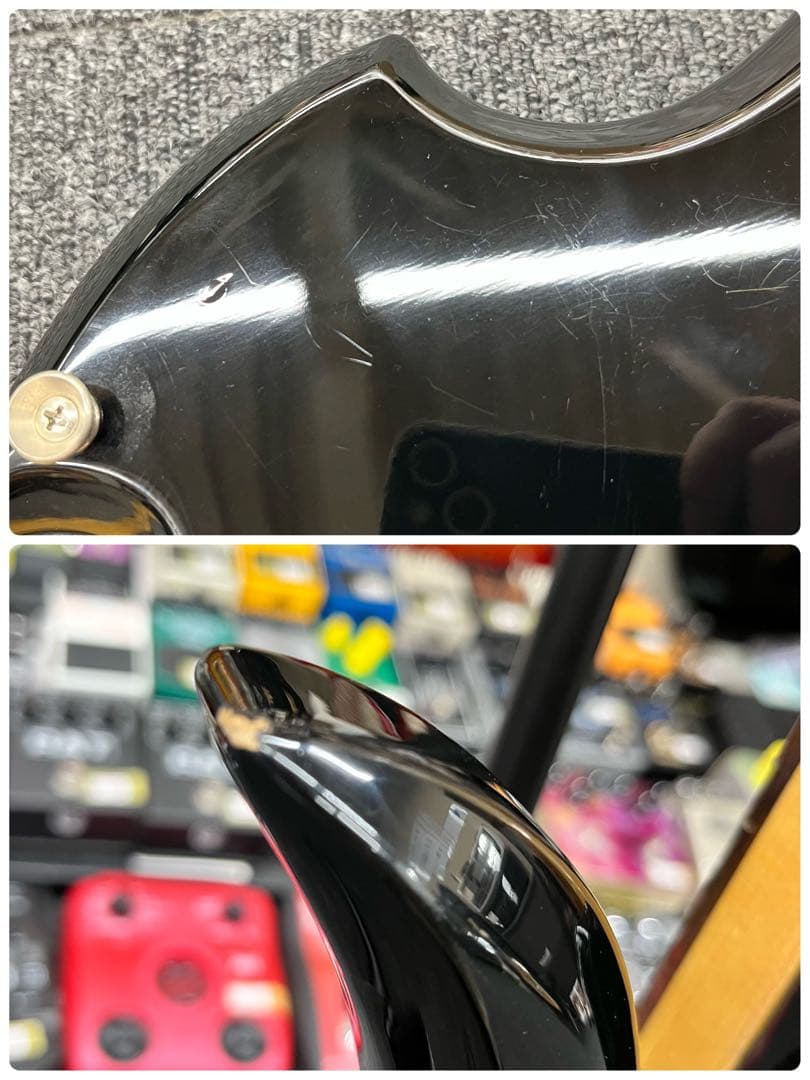 【9368】FERNANDES モッキンバード MG-1X 黒 ミニギター