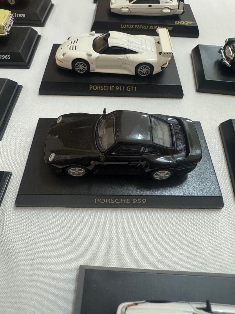 台座付きミニカーまとめ売り　絶版名車コレクション　京商　REAL-X ポルシェ