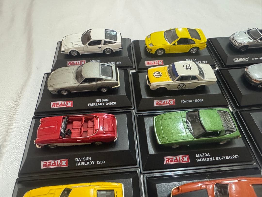 台座付きミニカーまとめ売り　絶版名車コレクション　京商　REAL-X ポルシェ