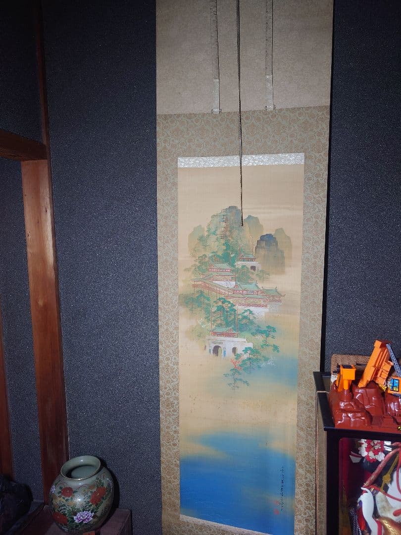 掛軸 伝統的な日本の風景