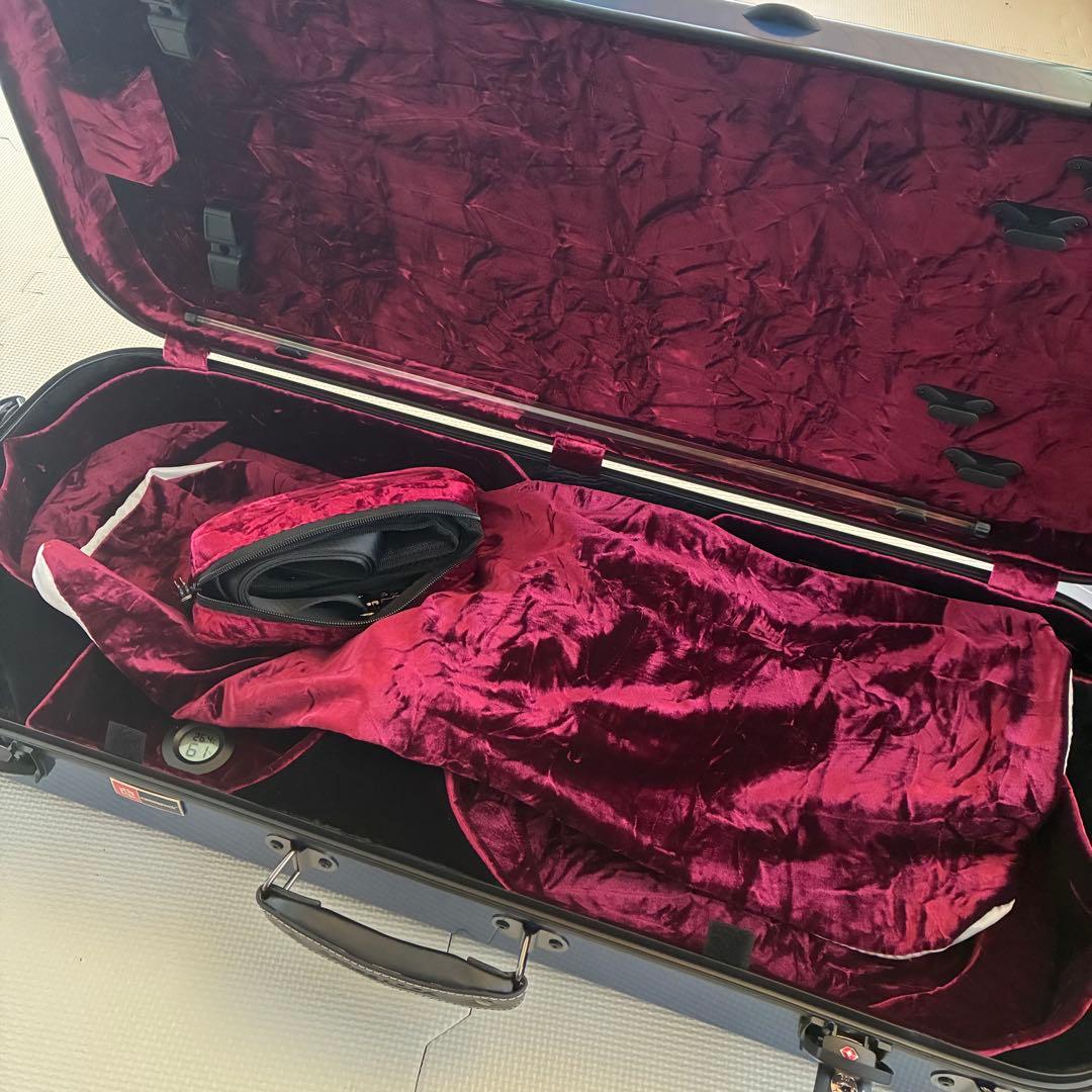 【新品】Crossrock ダブル バイオリン ケース ファイバーグラス CRF