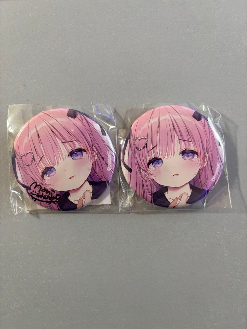 ※希少※ うさ城まに　缶バッジ直筆サイン入り