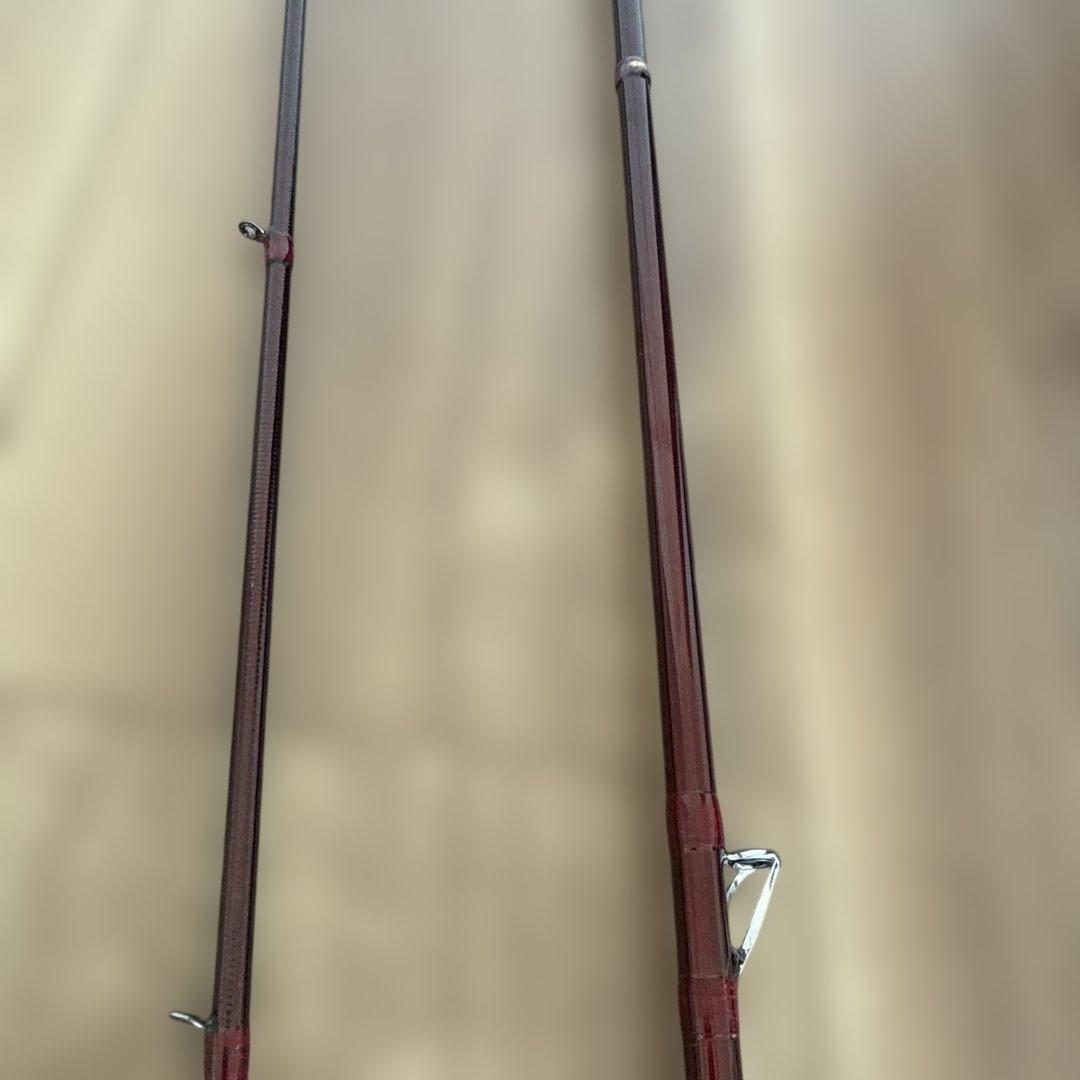 紅月ヘラブナ竿を改造した、カーボン製チヌ竿 2.5 m 3セクション