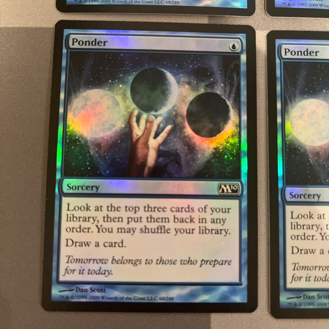 MTG 思案 ponder M10 foil 4枚セット