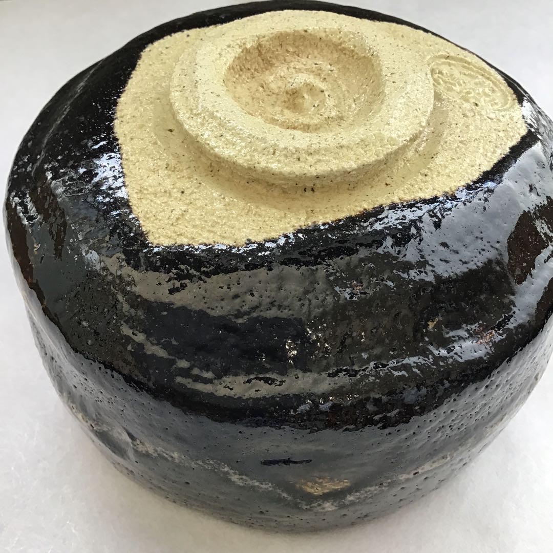 茶道具　黒茶盌　幕釉黒楽　小川裕起夫(長楽の息子)作　共箱　S5CW