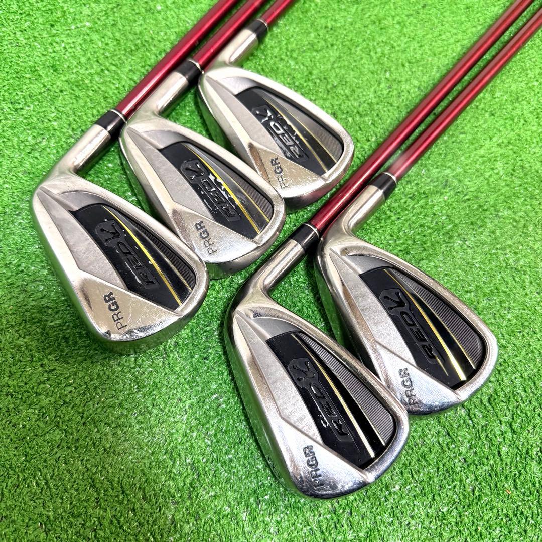 PRGR RED アイアンセット　5-9 全5本　SR 右打ち　グリップ良好