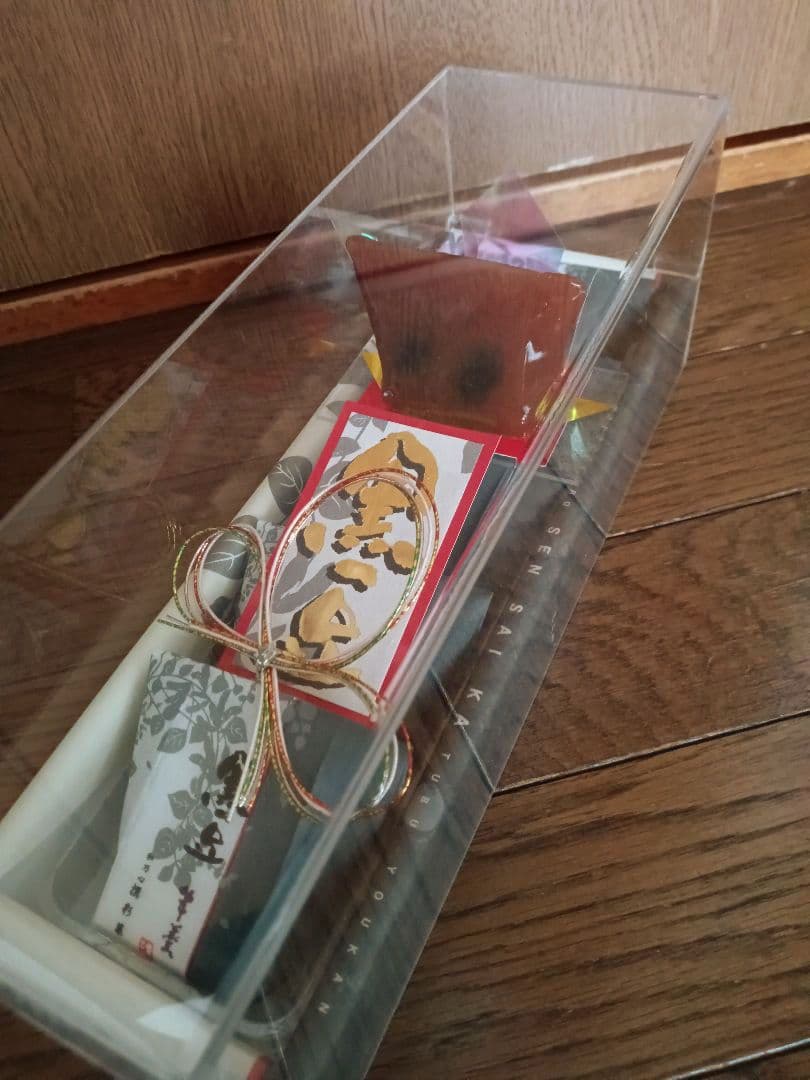 ケース付き　実物大　和乃心　撰彩菓　黒豆羊羹　食品サンプル