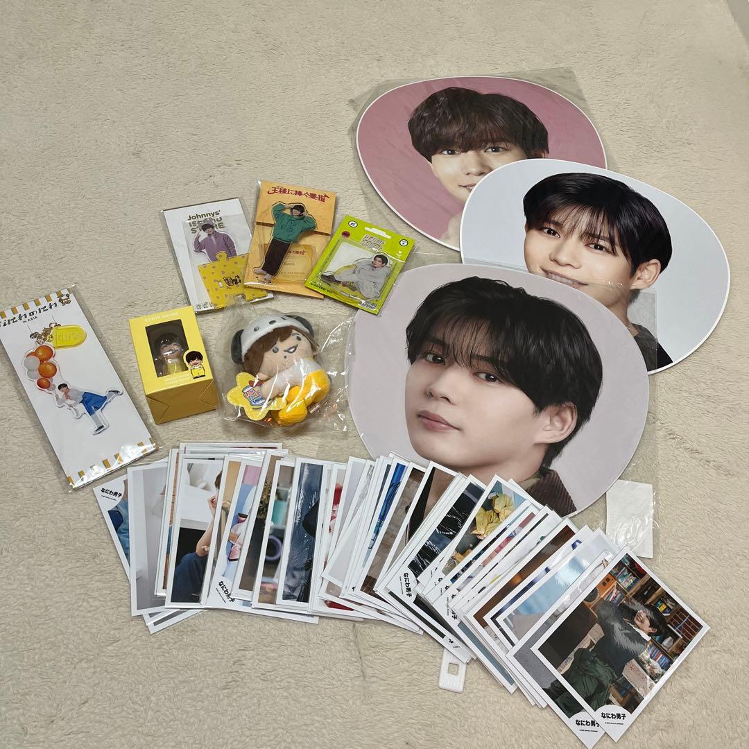 なにわ男子 長尾謙杜 まとめ売り アクスタ 指人形 うちわ