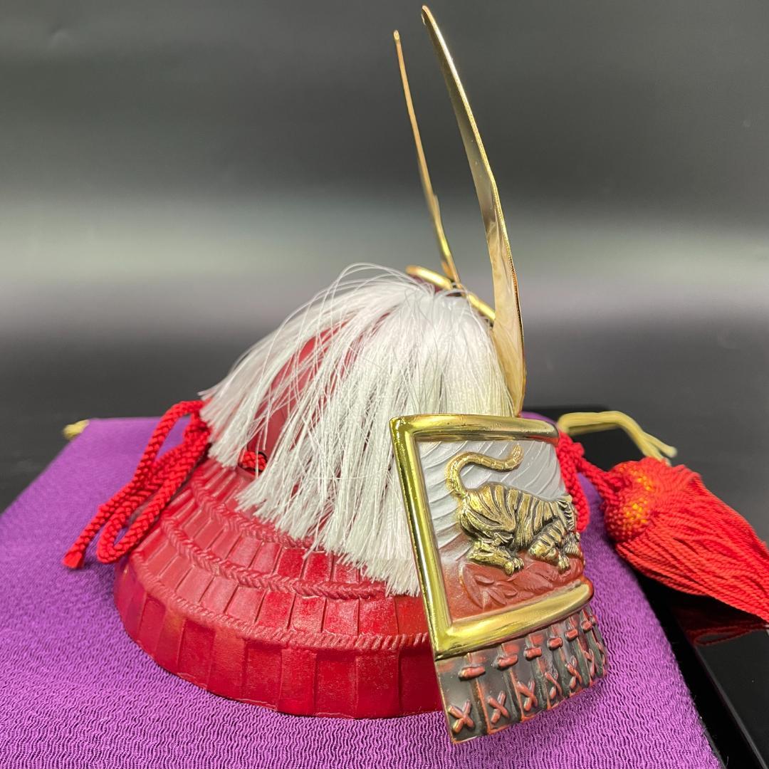 戦国武将兜 武田信玄公 出世兜 飾台 盃 セット ミニ兜 金色兜 黒兜 赤房