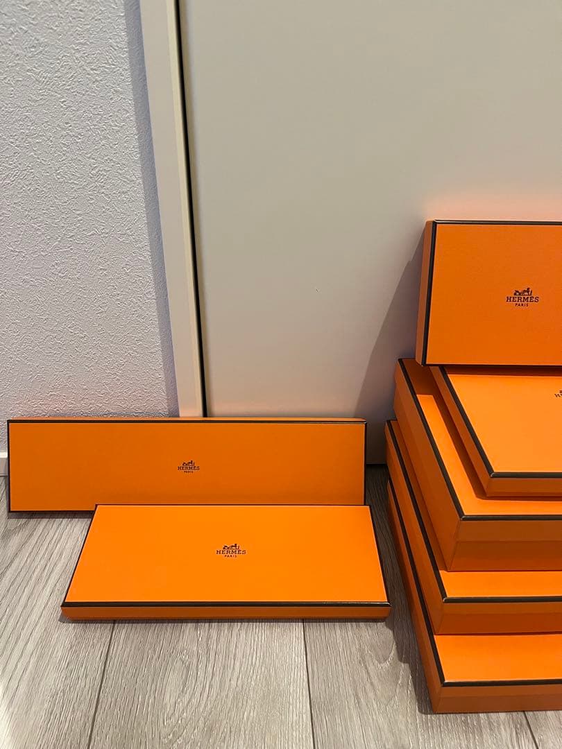 【美品】HERMES エルメス　空箱　9個セット　リボン2本