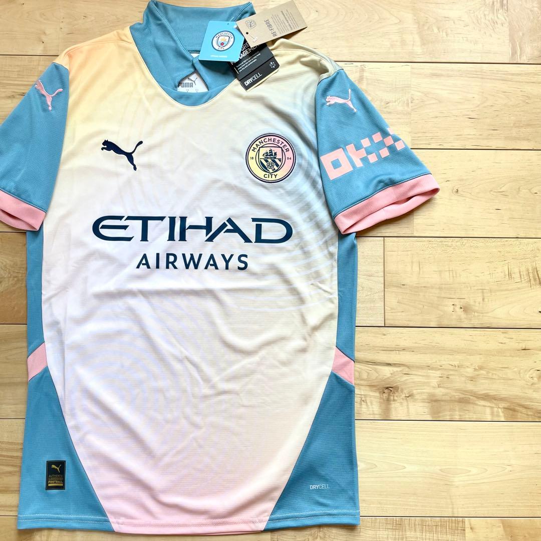 新品PUMAプーママンチェスターシティ4thユニフォームSサイズMサイズ
