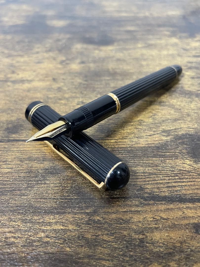 試筆のみ　初代　ジャスタス　14金　ゴールド　万年筆　パイロット　嵌合式　中字