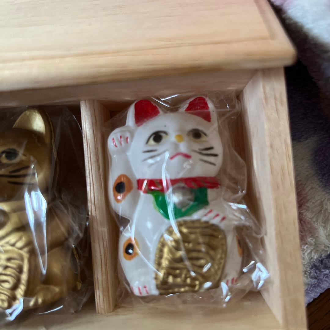 セルロイド人形　招き猫　福あつめ