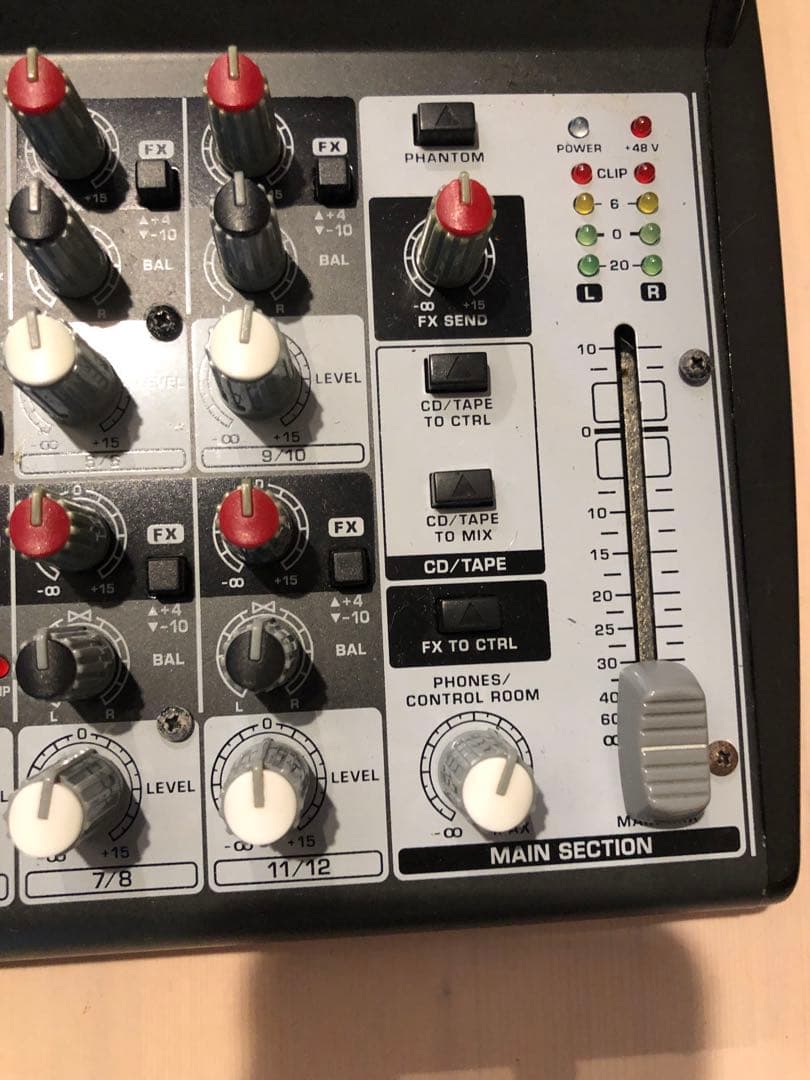BEHRINGER XENYX 1202 ミキサー ACアダプター付属