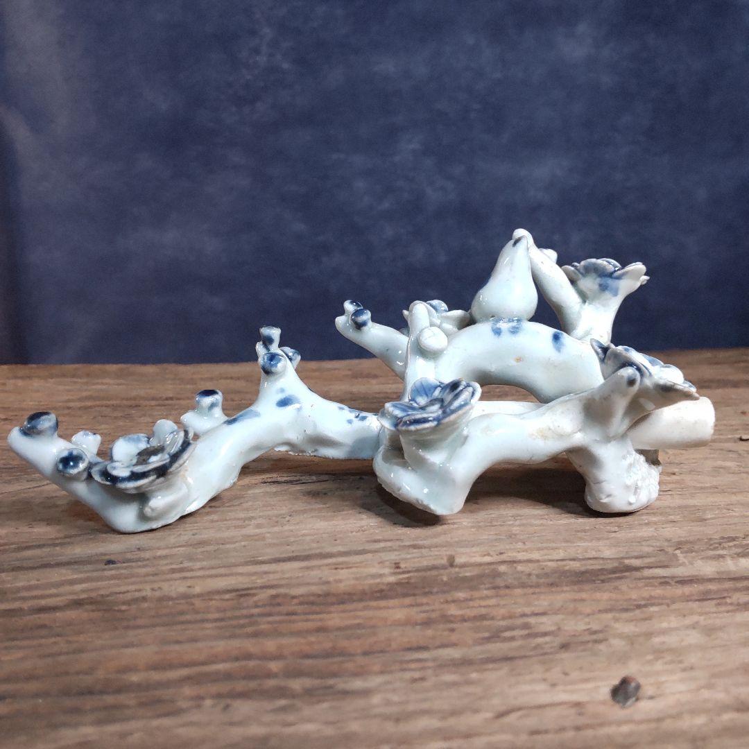 古伊万里、珍品、花と鳥梅に鶯