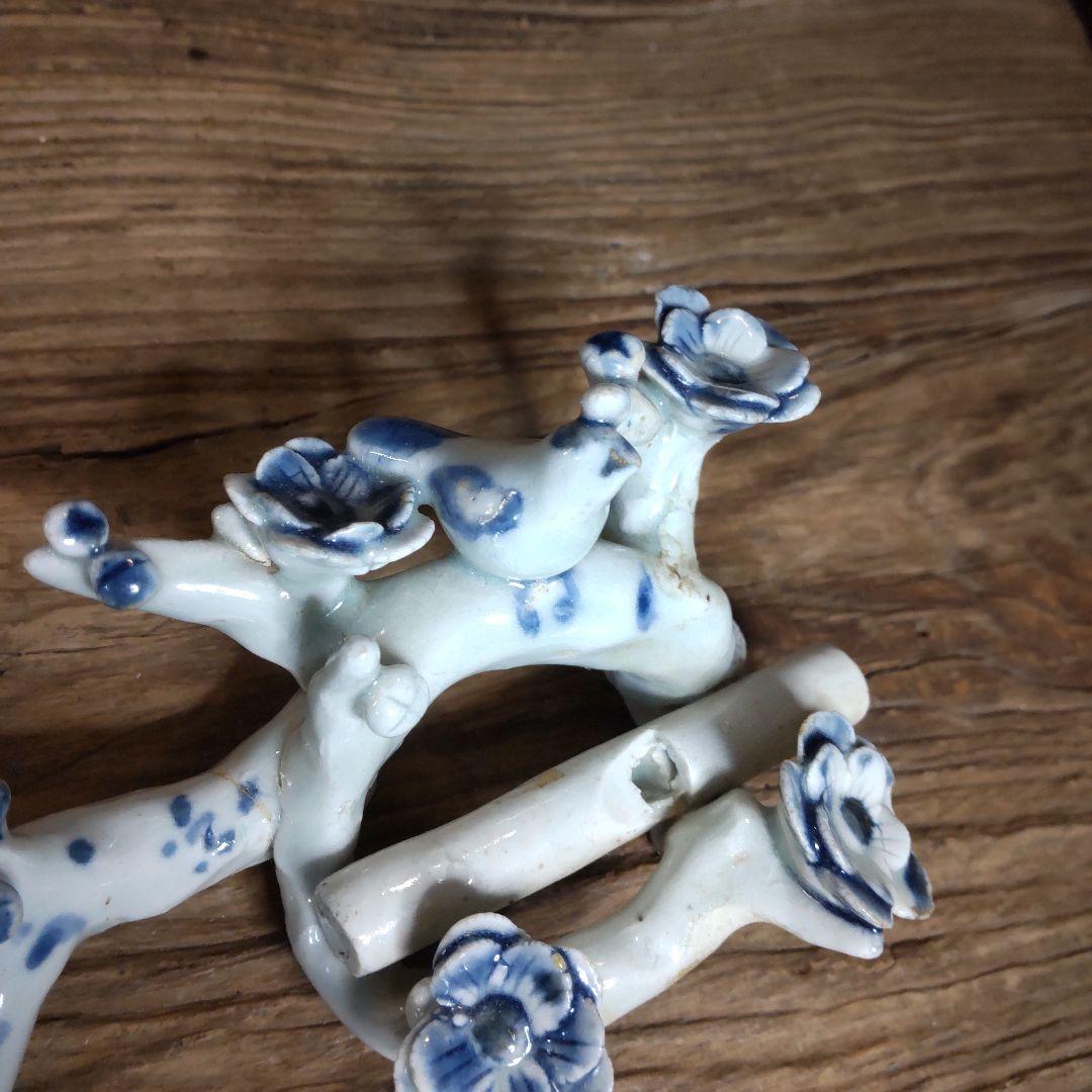 古伊万里、珍品、花と鳥梅に鶯