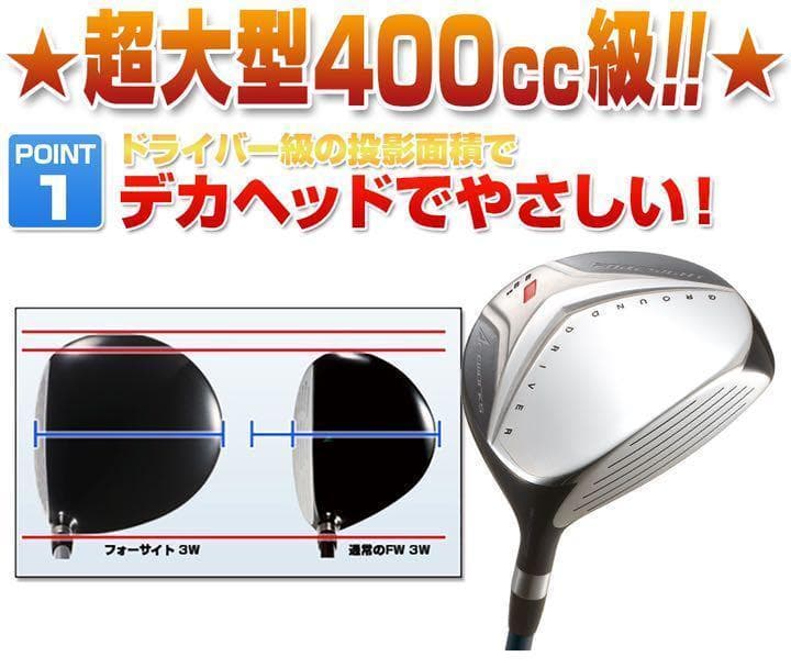 【ヘッドのみ】1.2番FWも! 優しい超大型激飛び2オン兵器◆ フォーサイトFW