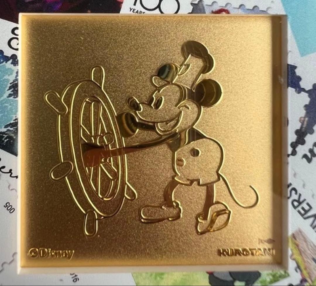 【限定100枚】Disney 100周年記念 ゴールドプレート