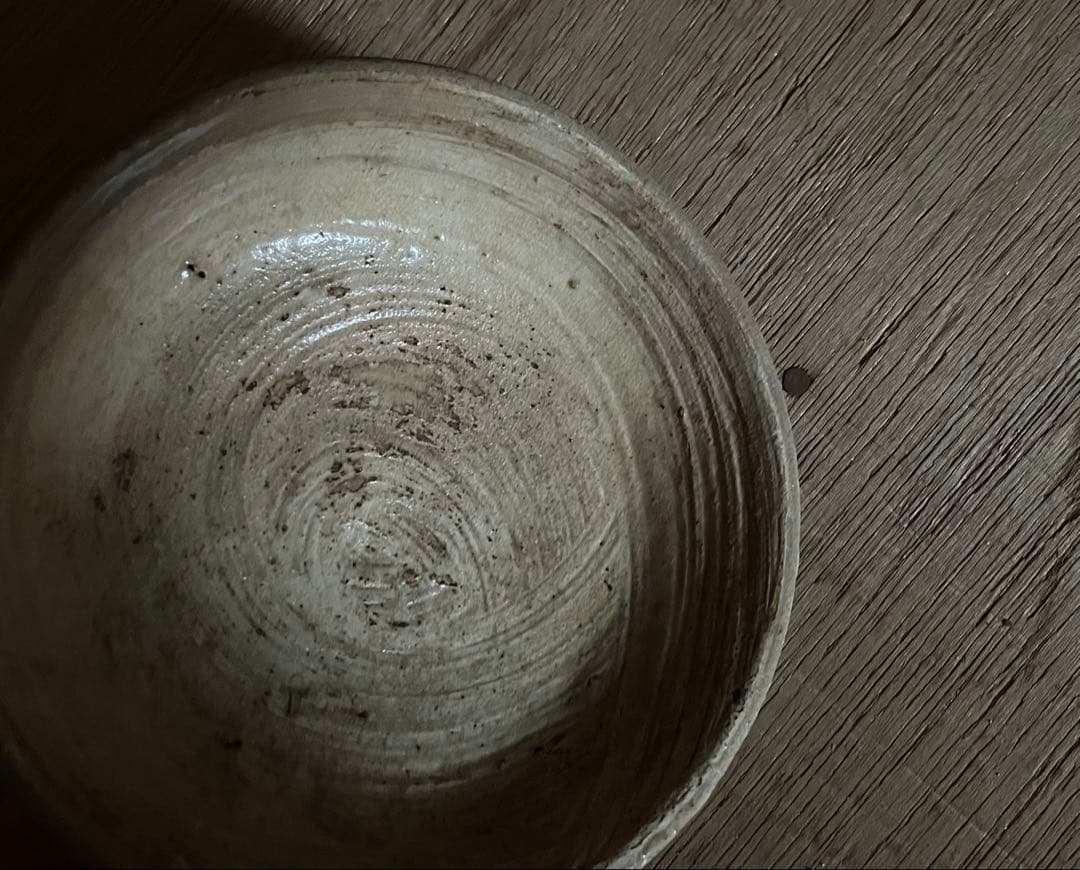 10cm 李朝 刷毛目 ぐい呑 ◆酒器 骨董 古道具 茶碗 古道具 アンティーク