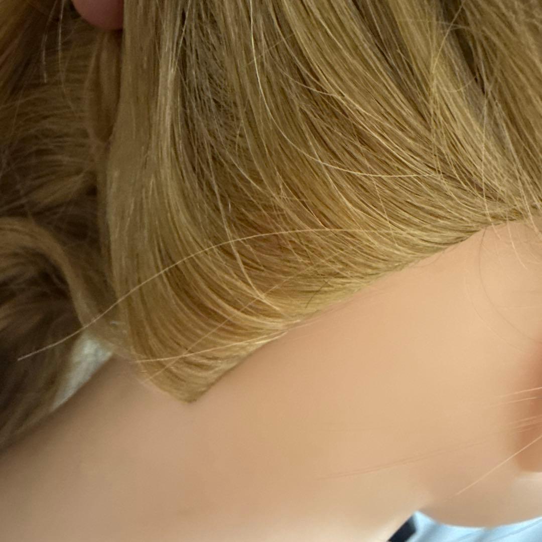 NBAA アップウィッグ ブロンド マネキン　スタンドクランプセット